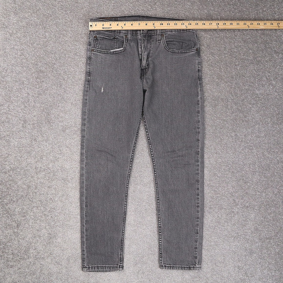 Levi's 512 Slim Fit Tapered Leg 31x30 Dark Wash Gray Denim Jeans - Picture 3 of 14